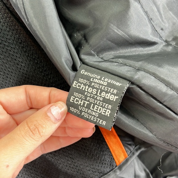 Milwaukee Long Sleeve Zip Motorcycle Jacket Black Leather Men XL Zip Out Liner - Picture 7 of 15